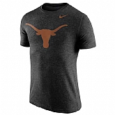 Texas Longhorns Nike Logo Plus Tri-Blend WEM T-Shirt - Heather Black,baseball caps,new era cap wholesale,wholesale hats